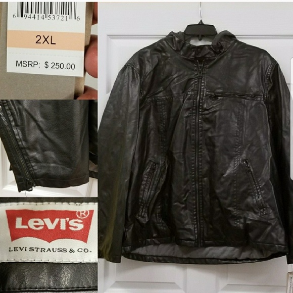 levis leather bomber